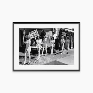 Mini Skirts Forever, Photography Prints, Feminist Print, Vintage Poster, Black and White Wall Art, Museum Quality Photography Poster