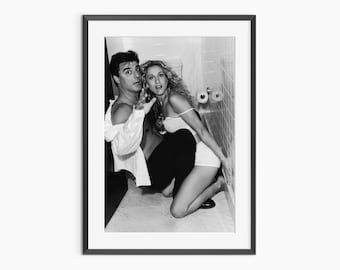 Carrie Bradshaw, Mr Big, Photography Prints, Sex and the City, Fashion Print, Black and White Wall Art, Museum Quality Photography Poster