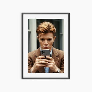 David Bowie Poster, Photography Prints, Funny Wall Art, Retro Poster, David Bowie, Funny Poster, Vintage Poster, Museum Quality Wall Art