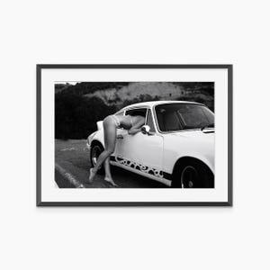 Porsche Carrera, Fotografie Drucke, Porsche Poster, Schwarz - Weiß Wandkunst, Porsche Wandkunst, Fotografie Poster in Museumsqualität