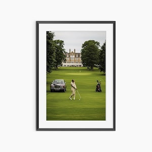 Arte mural de golf, impresiones fotográficas, póster de golf, fotografía artística, impresión de golf, decoración estética para habitaciones, arte mural con calidad de museo