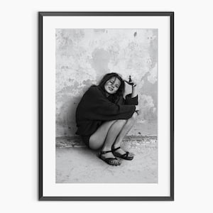Kate Moss Poster, Photography Prints, Kate Moss, Vintage Prints, Retro Poster, Black and White Wall Art, Museum Quality Photography Poster