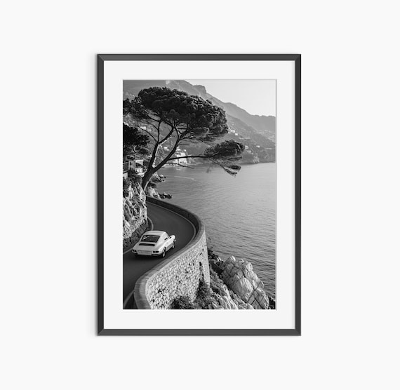 Porsche Wall Art, Photography Prints, Landscape Print, Porsche 911 Poster, Porsche Print, Black and White Prints, Museum Quality Wall Art