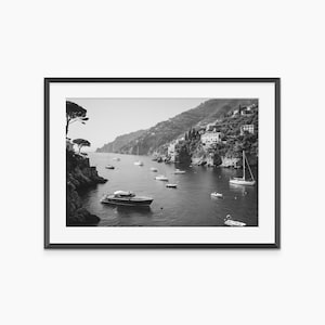 Landscape Wall Art, Photography Prints, Ocean Print, Sea Wall Art, Boat Print, Yacht Poster, Black and White Wall Art, Museum Grade Wall Art