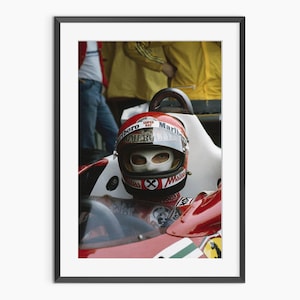Formula One Print, Car Racer Poster, Niki Lauda Print, Formula 1 Pilot, Formula One Legends, Photography Prints, Museum Quality Photo Print