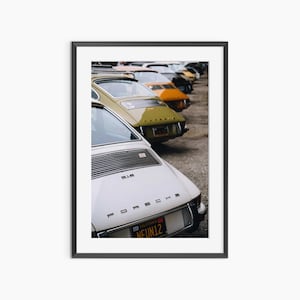 Vintage Porsche, Fotografie Drucke, Porsche Wandkunst, Retro Auto Poster, Porsche Poster, Auto Poster, Fotografie Poster in Museumsqualität