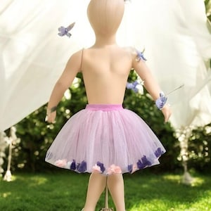 Toddler Tutu Pink Handmade Tulle Skirt Flower Girl Dress Birthday Outfit Baby Shower Gift