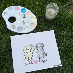 Hand painted pet portraits