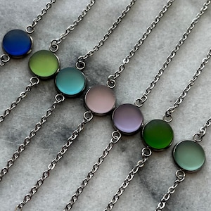 Sea Glass Bracelet, Beach Glass Bracelet, Stainless Steel, Hypoallergenic Bracelet, Ocean Inspired, Beach Glass Jewelry, Fun Summer Jewelry