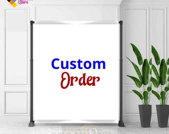 Personalisierte Kulisse für Schilder Personalisiertes Banner mit Namen C33