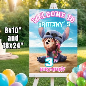 Lilo & Stitch-verjaardagsbord, feestdecoratie (digitale download) LS05