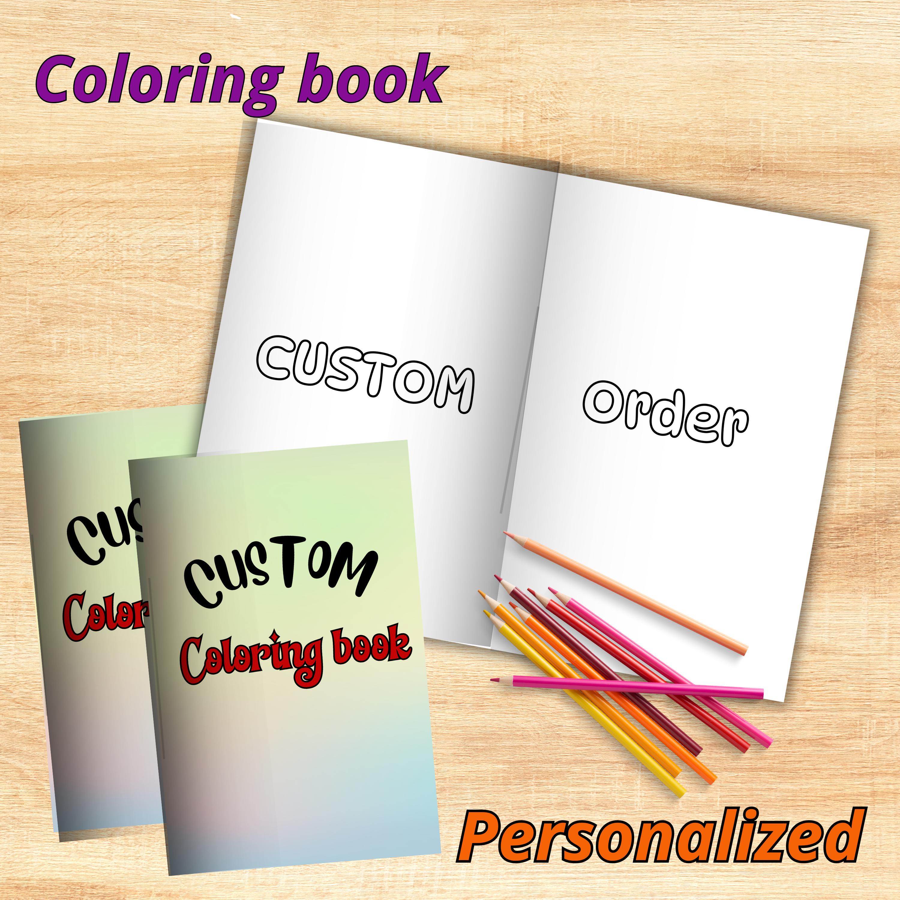 Custom Mini Coloring Book, Personalized Party Favors (digital Printable ...