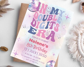 Taylor Birthday Party Invite: Editable Birthday Era Template (Digital Printable)