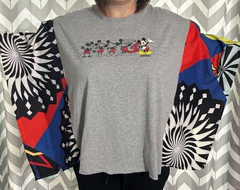 One-of-a-kind Reconstructed Mickey Mouse shirt