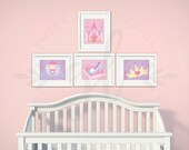 Princess (GL000020) | Instant Download | Set of 4 | Nursery Art | Wall Art | Nursery Decor | Nursery Print Set