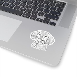 Adorable Dog Kiss-Cut Stickers - Perfect for Laptops, Water Bottles, Journals, Pet Lovers, Gifts