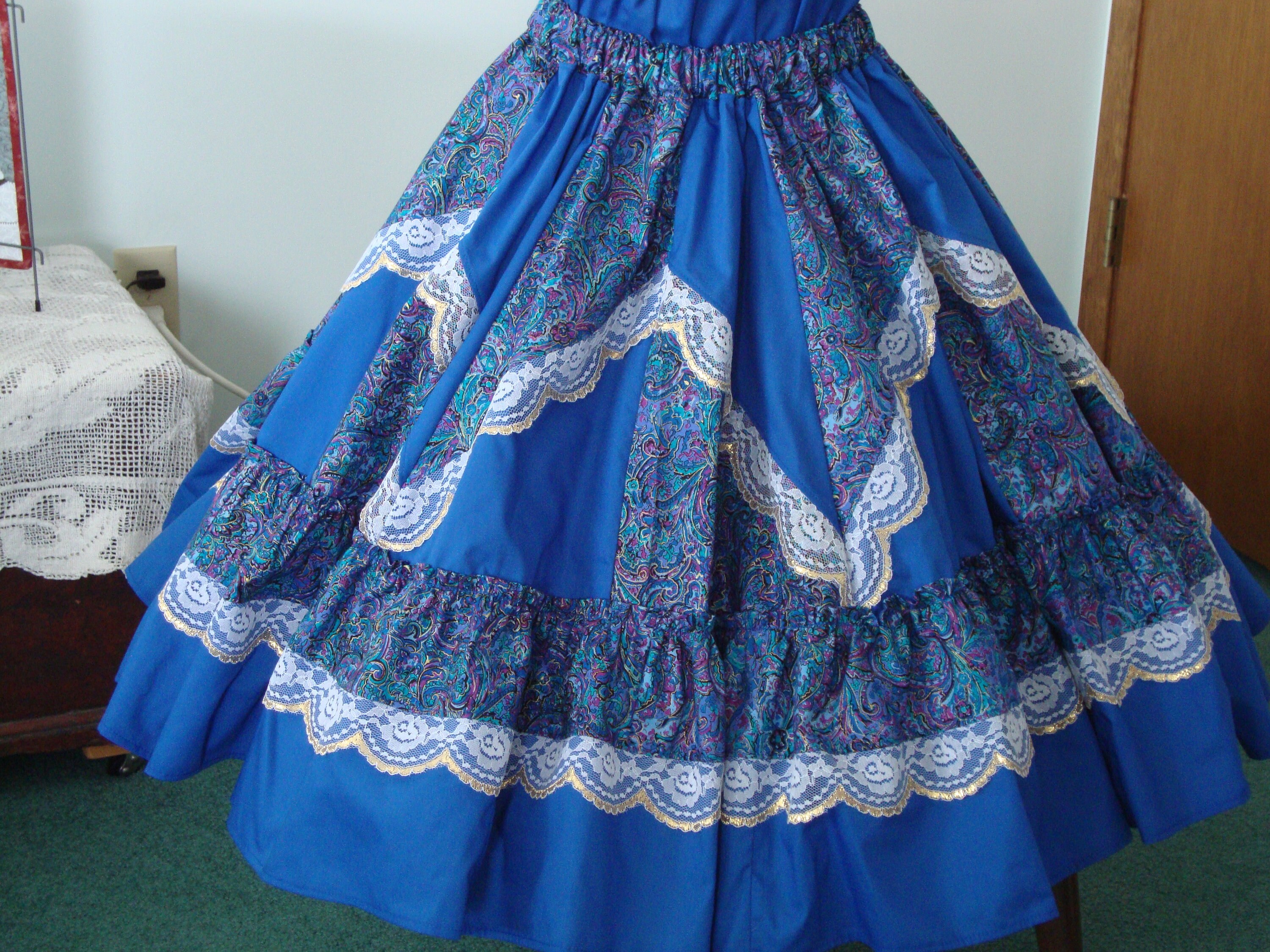 Square dance skirt Etsy