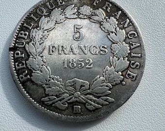 オリジナルフランス銀貨 | 5フラン – 1875年 - Etsy 日本
