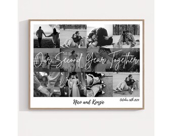 Custom 2nd Anniversary Photo Collage Gift (Digital File)