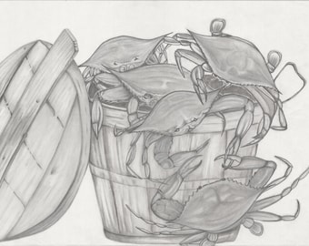 Maryland Blue Crab Art Print – Signed Limited Edition