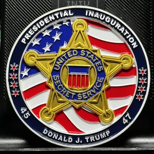 Trump Vance President 47 Challenge Coin Secret Service USSS