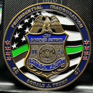 Trump Vance President 47 Challenge Coin Border Patrol Agent