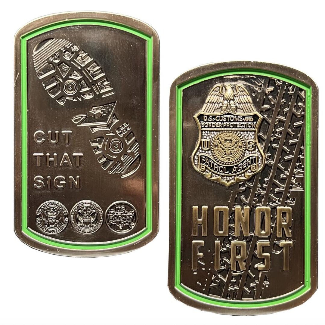 Cut That Sign Border Patrol Agent Challenge Coin - BPA CBP - Honor ...