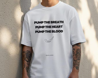 Pilates Hundred Tee : “Pump the Breath” Unisex Fitness Shirt
