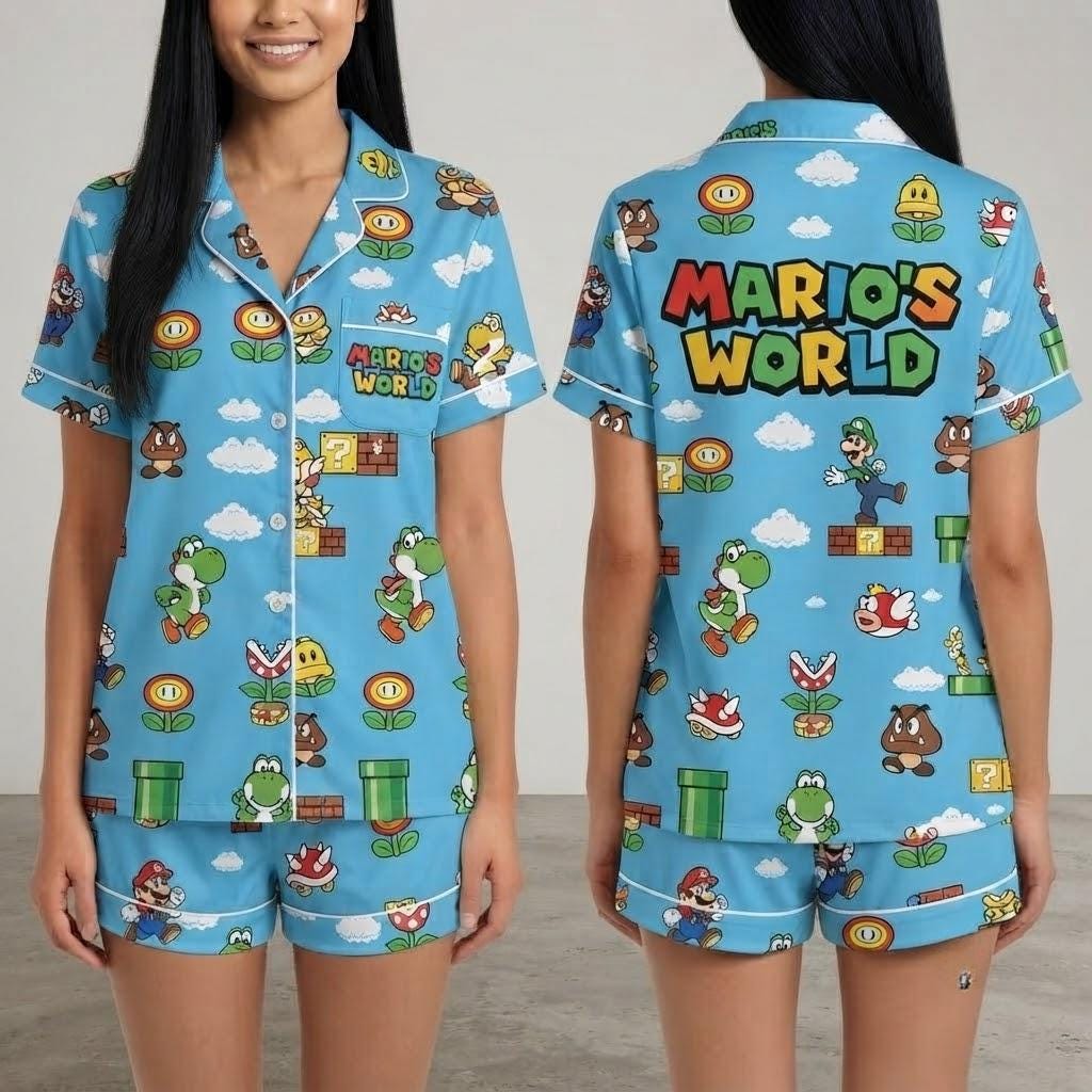 ルームウェア・パジャマ yoshi Super Mario Mario Kart Men's Yoshi