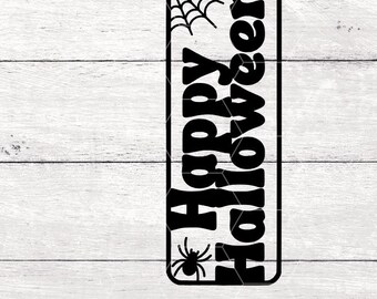 Happy Halloween Candle SVG File: Dollar Store Pillar Candle Design