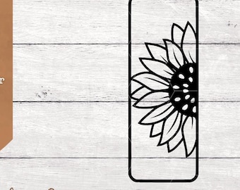 Sunflower Candle SVG File - Dollar Store Pillar Candle Design