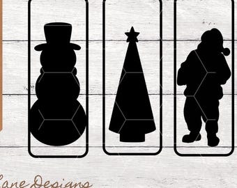 Christmas Candle SVG File - Dollar Store Pillar Candle Design (PNG)