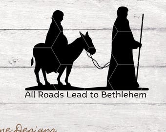all roads to bethlehem -   PNG/SVG file