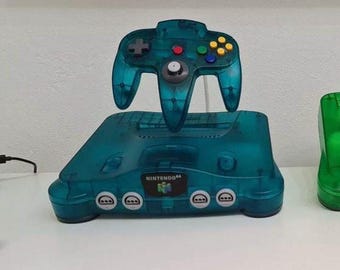 Nintendo 64 N64 Console Display Stand w/ Floating Controller Mount - Gamer Gift