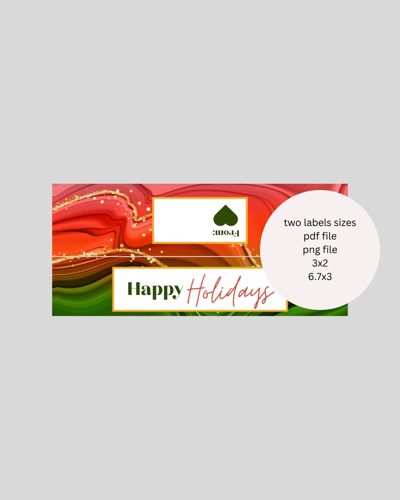 Happy Holidays Printable Bag Toppers, Christmas Cookies Baggy Topper ...