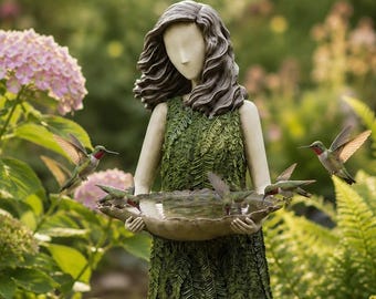 Bird Bath Statue, Hummingbird Bath, Garden Bird Bath, Resin Bird Bath, Bee Water Station, Small Bird Bath, Outdoor Bird Bath, Bird Feeder