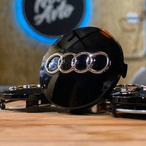 Audi Black Wheel Center Caps, Audi Wheel Center Caps, Audi Wheel Caps, Audi Center Caps, Audi Wheel Caps 60mm
