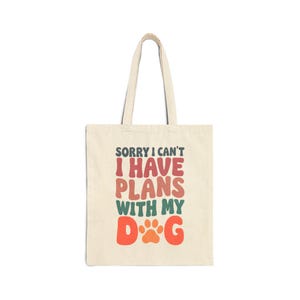 Dog Lover&#39;s Canvas Tote Bag