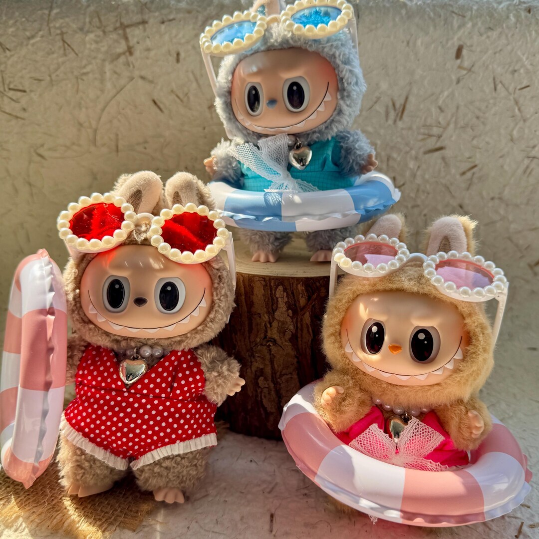 Labubu Swim Set With Lifebuoy – 4 Colors – Swimsuit, Sunglasses ...