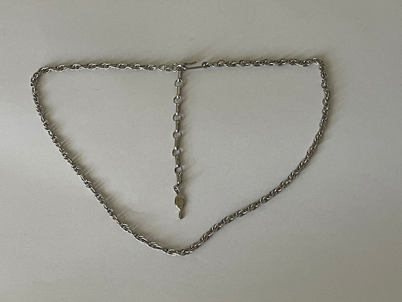 Sarah Coventry silver plated chain 17"- 20" - image 2