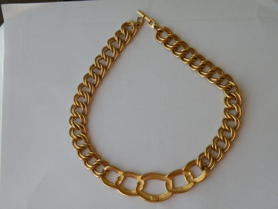 Napier Gold plated double links chain necklace. 1… - image 3