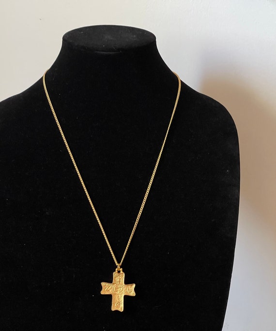 Alva Museum Replica Cross Pendant. Cypriote, 6-th Century A.D. NOS