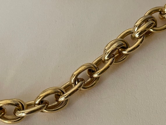 Monet gold plated  choker chain necklace 16.25" - image 3