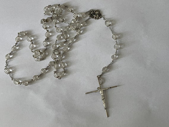 Sterling Silver 925, rock crystal, quartz rosary … - image 4