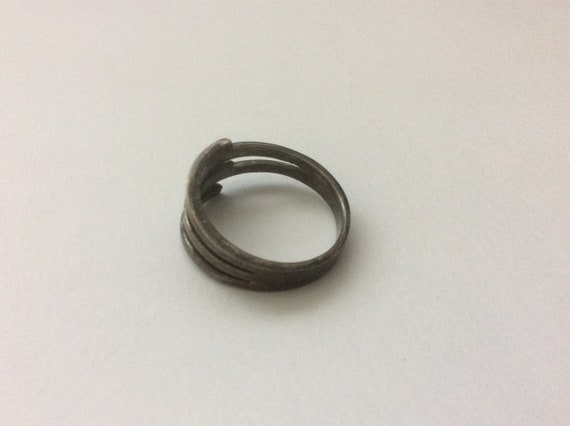 NF Sterling silver adjustable ring. Size 7 1/4 - image 5