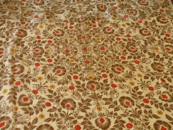 Carolyn Schnurer floral leaf square scarf. 1950-s
