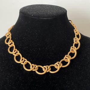 AK Anne Klein matte gold, satin gold chain necklace 17.5&quot;