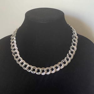 Monet double link silver necklace - Etsy 日本