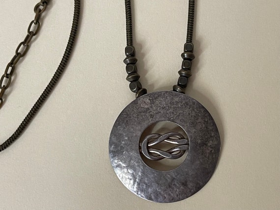 Baer SF Marjorie Baer pendant with chain. Handmad… - image 8