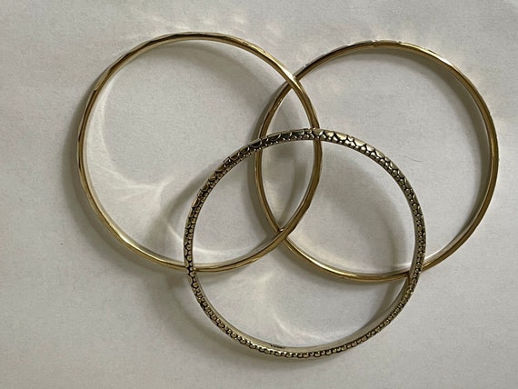 Monet stackable bangles, three bangles, trio bang… - image 4